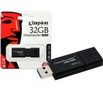 Ficha técnica e caractérísticas do produto Pen Drive 32 Gb USB 3.0 Datatraveller Preto G3 - Kingston