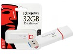 Ficha técnica e caractérísticas do produto Pen Drive 32GB USB 3.0 Kingston DTIG4/32GB Datatraveler Generation 4 Vermelho