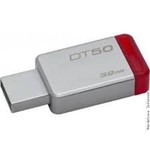 Ficha técnica e caractérísticas do produto Pen Drive 32gb Usb 3.1 Kingston Dt50 Datatraveler 50 Metal Vermelho