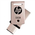 Ficha técnica e caractérísticas do produto Pen Drive Hp CX5000m 32Gb USB 3.1 Tipo C Prata