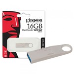 Ficha técnica e caractérísticas do produto Pen Drive Kingston 16GB Datatraveler SE9 G2 USB 3.0 Prata - DTSE9G2/16GB