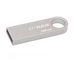 Ficha técnica e caractérísticas do produto Pen Drive Kingston 16GB USB 2.0 Aluminio Data Traveler DTSE9H/16GB