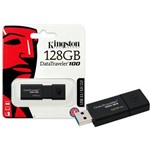 Ficha técnica e caractérísticas do produto Pen Drive Kingston 128gb Datatraveler 100 128gb Generation 3 USB 3.0 Dt100g3