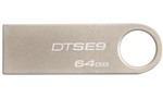 Ficha técnica e caractérísticas do produto Pen Drive Kingston 64GB USB 2.0 Aluminio Data Traveler - DTSE9H/64GB