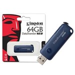 Ficha técnica e caractérísticas do produto Pen Drive Kingston 64GB USB Retrátil Data Traveler USB - DTSE8/64GB