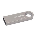 Ficha técnica e caractérísticas do produto Pen Drive Kingston 8GB Aluminio USB Data Traveler - DTSE9H/8GB