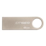 Ficha técnica e caractérísticas do produto Pen Drive Kingston 8GB USB 2.0 Aluminio Data Traveler - DTSE9H/8GB