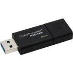 Ficha técnica e caractérísticas do produto Pen Drive Kingston Data Traveler 100 G3 8GB Preto