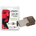Ficha técnica e caractérísticas do produto Pen Drive Kingston DataTraveler MicroDuo 32GB DTDUO 32GB