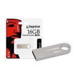 Ficha técnica e caractérísticas do produto Pen Drive Kingston DataTraveler SE9 USB 2.0 16GB DTSE9H/16GB - Prata