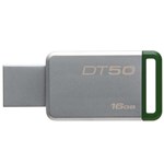 Ficha técnica e caractérísticas do produto Pen Drive Kingston DataTraveler USB 3.1 16GB DT50/16GB-Verde