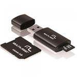 Ficha técnica e caractérísticas do produto Pen Drive Multilaser 16GB 3 em 1 com Cartão de Memória e Adaptador MC112