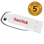 Ficha técnica e caractérísticas do produto Pen Drive SanDisk Cruzer Blade 8GB - Branco