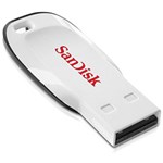 Ficha técnica e caractérísticas do produto Pen Drive Sandisk Cruzer Blade Branco 4GB