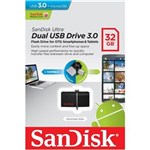 Ficha técnica e caractérísticas do produto Pen Drive SanDisk 32GB Dual USB Drive 3.0 P/ Smartphone SDDD2-032G-G46