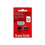 Ficha técnica e caractérísticas do produto Pen Drive Sandisk 32GB | USB 2.0 | Cruzer Fit Nano | SDCZ33-032G - B35 para PC e MAC 1114