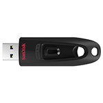 Ficha técnica e caractérísticas do produto Pen Drive SanDisk Ultra USB 3.0 64GB - Preto