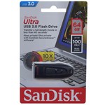 Ficha técnica e caractérísticas do produto Pen Drive Sandisk Ultra Usb 3.0 Z48 64gb