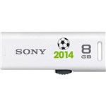 Ficha técnica e caractérísticas do produto Pen Drive Sony USM-RA 8GB com Conector USB Retrátil - Branco