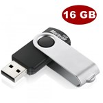 Ficha técnica e caractérísticas do produto Pen Drive Twist 16 GB USB Preto PD588 - Multilaser