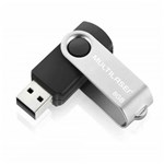 Ficha técnica e caractérísticas do produto Pen Drive Twist 8GB USB Preto Multilaser- PD587