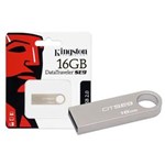 Ficha técnica e caractérísticas do produto Pen Drive USB2.0 Datatraveler SE9 16GB DTSE9H/16GBZ Prata Kingston