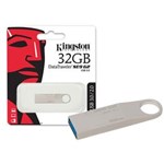 Ficha técnica e caractérísticas do produto Pen Drive 32GB USB 3.0 Kingston DTSE9G2/32GB Datatraveler SE9 G2PRATA