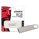 Ficha técnica e caractérísticas do produto PEN Drive USB 3.0 Kingston DTSE9G2/8GB Datatraveler SE9 G2 8GB Prata