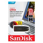 Ficha técnica e caractérísticas do produto Pen Drive USB 3.0 Sandisk Ultra 16gb (z48)