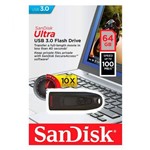 Ficha técnica e caractérísticas do produto Pen Drive USB 3.0 Sandisk Ultra 64gb (z48)