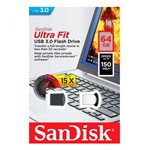Ficha técnica e caractérísticas do produto Pen Drive USB 3.0 Ultra Fit 64gb (z43) Sandisk