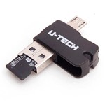 Ficha técnica e caractérísticas do produto Pen Drive USB 32GB OTG 3EM1 C/CARTAO Microsd Unidade U-TECH