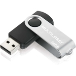 Ficha técnica e caractérísticas do produto Pen Drive USB Twist 64GB Preto - Multilaser