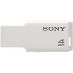 Ficha técnica e caractérísticas do produto Pen Drive USM-M 4 GB Branco - Sony