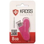 Ficha técnica e caractérísticas do produto Pen Driver Elegance Kross 8GB - Rosa