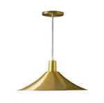 Ficha técnica e caractérísticas do produto Pendente 1 Lâmpada Dourado Metal Maozi Luz Vita
