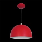 Ficha técnica e caractérísticas do produto Pendente Color Dome Vermelho Attena