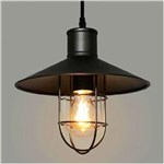 Ficha técnica e caractérísticas do produto Pendente Retro Industrial Preto Loft Luminária Vintage Lustre Design Edison LM1717