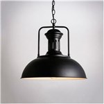 Ficha técnica e caractérísticas do produto Pendente Retro Industrial Preto Loft Luminária Vintage Lustre Design Edison LM1713
