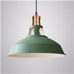 Ficha técnica e caractérísticas do produto Pendente Retro Industrial Verde Loft Luminária Vintage Lustre Design Edison LM1703 - Eluminarias