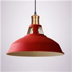 Ficha técnica e caractérísticas do produto Pendente Retro Industrial Vermelha Loft Luminária Vintage Lustre Design Edison LM1765 - Eluminarias