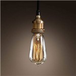 Ficha técnica e caractérísticas do produto Pendente Retro Industrial Vidro Loft Luminária Vintage Lustre Design Edison Lm1768 - Eluminarias