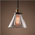 Ficha técnica e caractérísticas do produto Pendente Retro Industrial Vidro Loft Luminária Vintage Lustre Design Edison LM1782 - Eluminarias