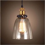 Ficha técnica e caractérísticas do produto Pendente Retro Industrial Vidro Loft Luminária Vintage Lustre Design Edison LM1786