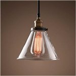 Ficha técnica e caractérísticas do produto Pendente Retro Industrial Vidro Loft Luminária Vintage Lustre Design Edison LM1782