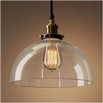 Ficha técnica e caractérísticas do produto Pendente Retro Industrial Vidro Loft Luminária Vintage Lustre Design Edison LM1790