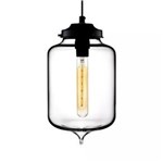 Ficha técnica e caractérísticas do produto Pendente Retro Industrial Vidro Loft Luminária Vintage Lustre Design Edison LM1806