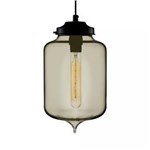 Ficha técnica e caractérísticas do produto Pendente Retro Industrial Vidro Loft Luminária Vintage Lustre Design Edison LM1810