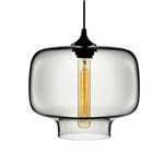Ficha técnica e caractérísticas do produto Pendente Retro Industrial Vidro Loft Luminária Vintage Lustre Design Edison LM1818