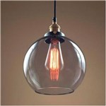 Ficha técnica e caractérísticas do produto Pendente Retro Industrial Vidro Loft Luminária Vintage Lustre Design Edison LM1862